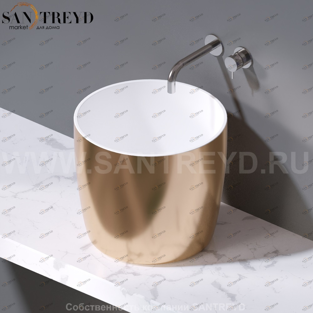 L106.255 Накладная раковина на столешницу  овальная A. e T. Italia PILLAR AeT ITALIA