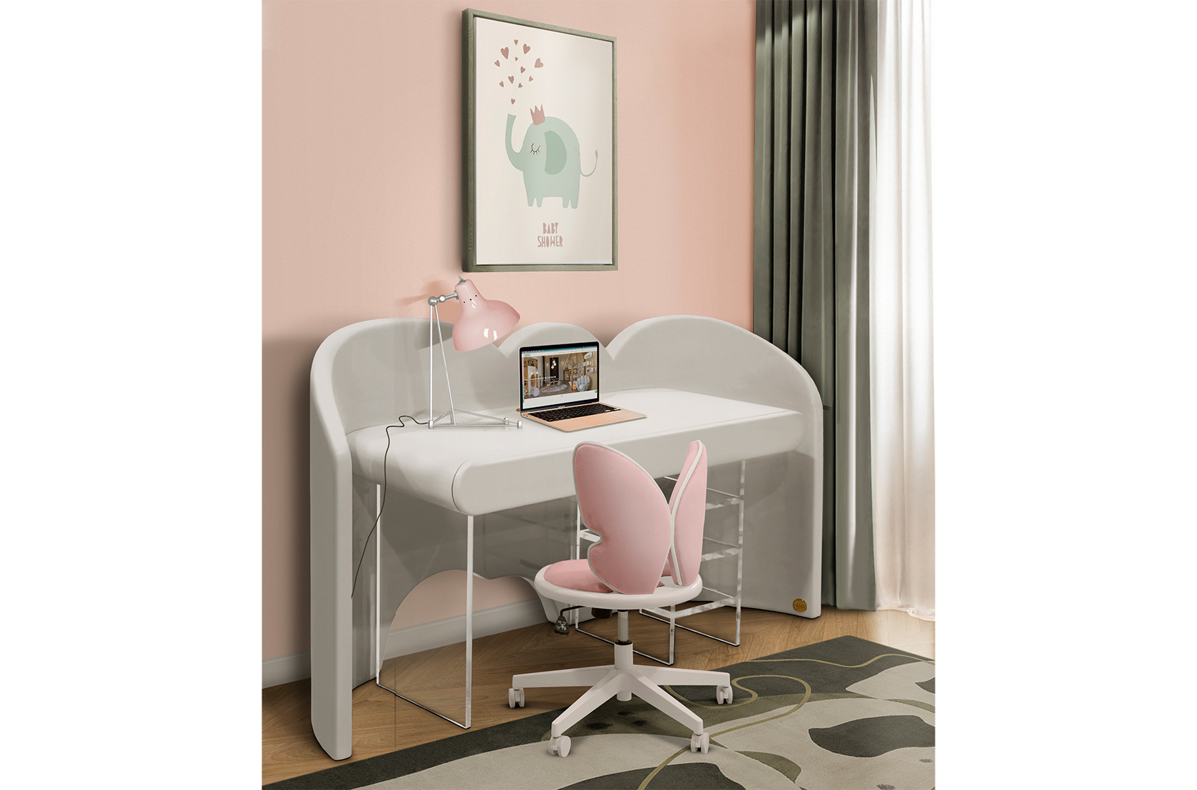 CIST656 Детский письменный стол Облачный стол Circu  - Вид №9