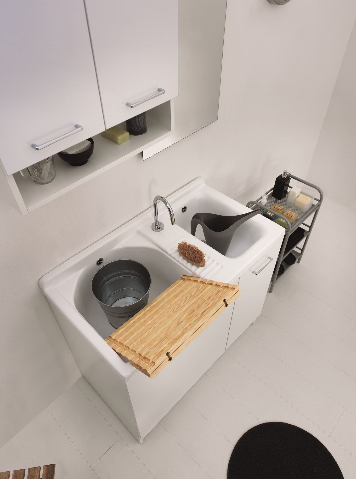 Керамический модульный шкаф для белья со стиральной машиной COLAVENE Active Wash ARCH-00139232 - Вид №9