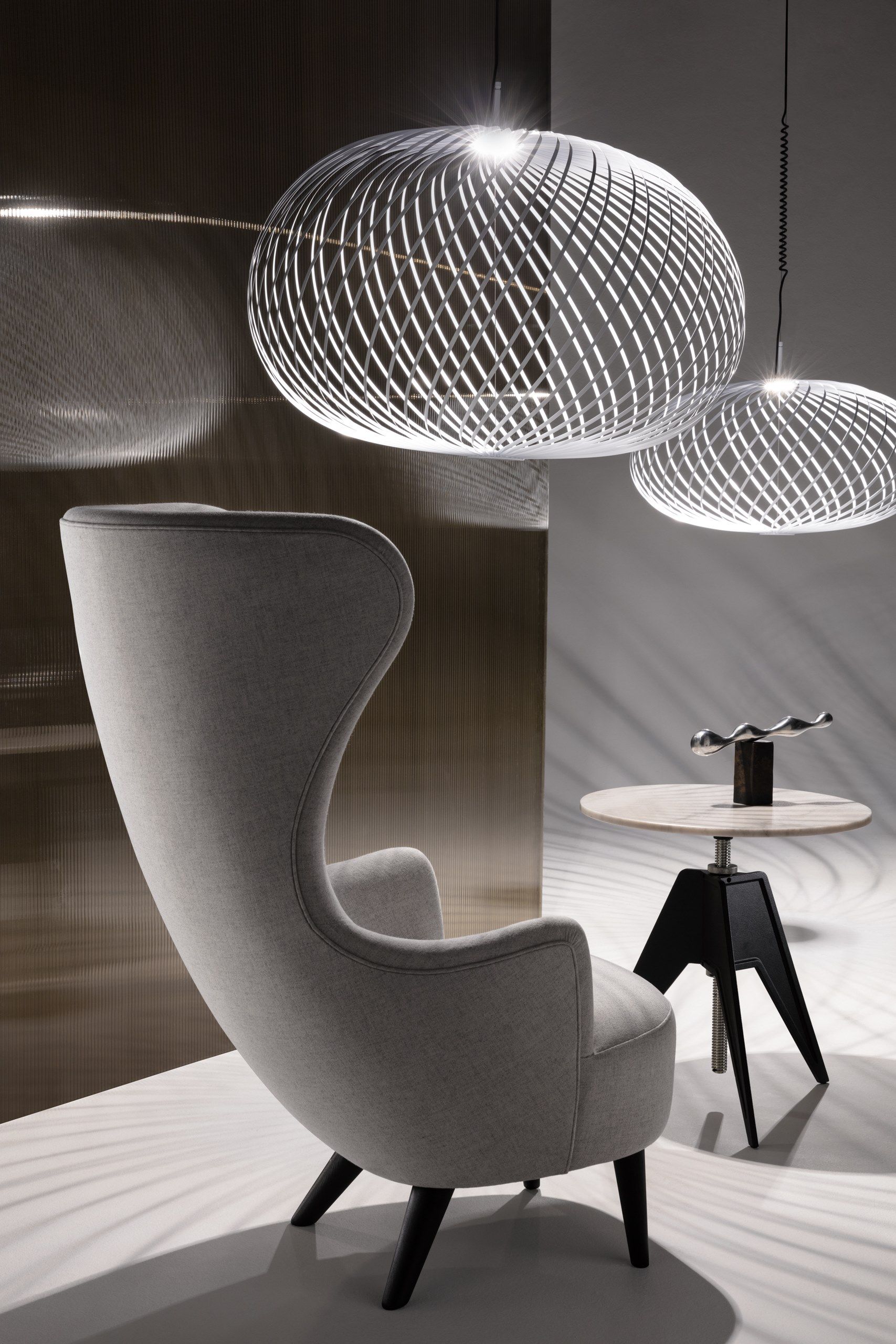 Тканевое кресло-шпагат Tom Dixon Wingback ARCH-00030040 - Вид №16