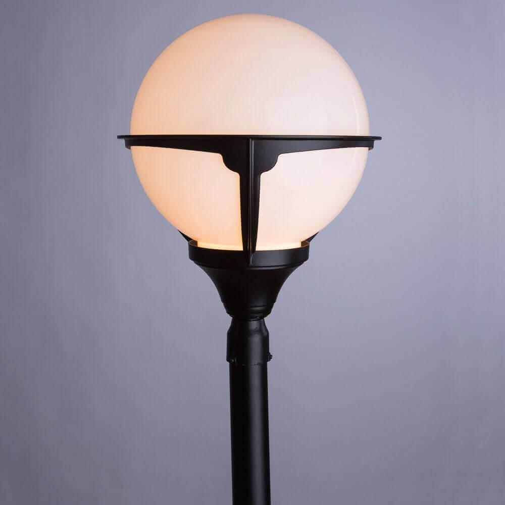 Уличный светильник черно-белый 120 см Arte Lamp Monaco A1496PA-1BK ARTE LAMP ФОНАРЬ 00-3898566 Белый;черный  - Вид №2