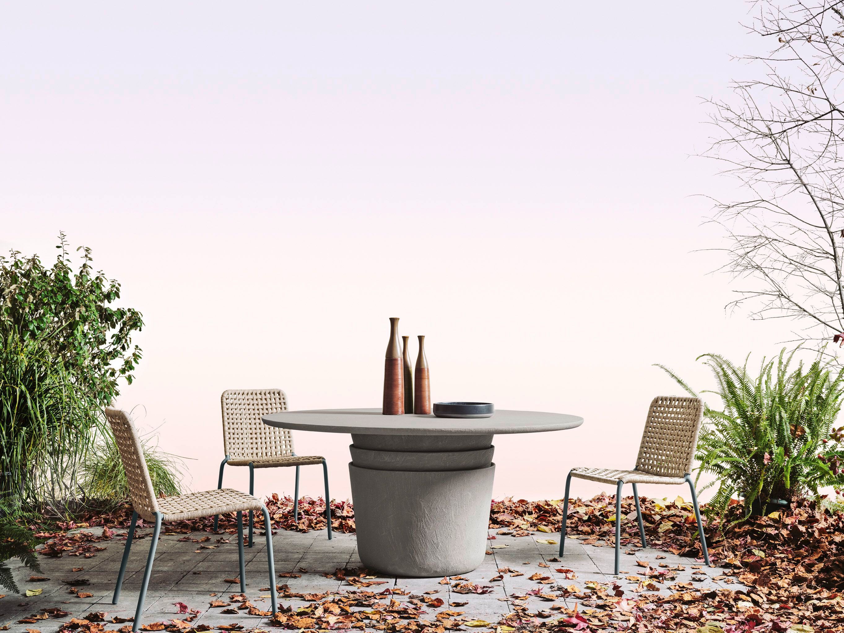 Круглый глиняный садовый стол Gervasoni Gervasoni Outdoor ARCH-00075166 - Вид №1