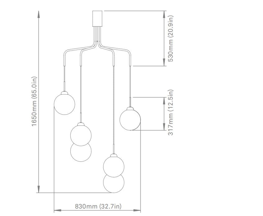 Люстра из дутого стекла Nuura Apiales ARCH-00097875 - Вид №3