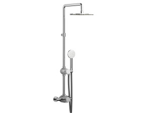 Настенная термостатическая душевая колонна с ручным душем