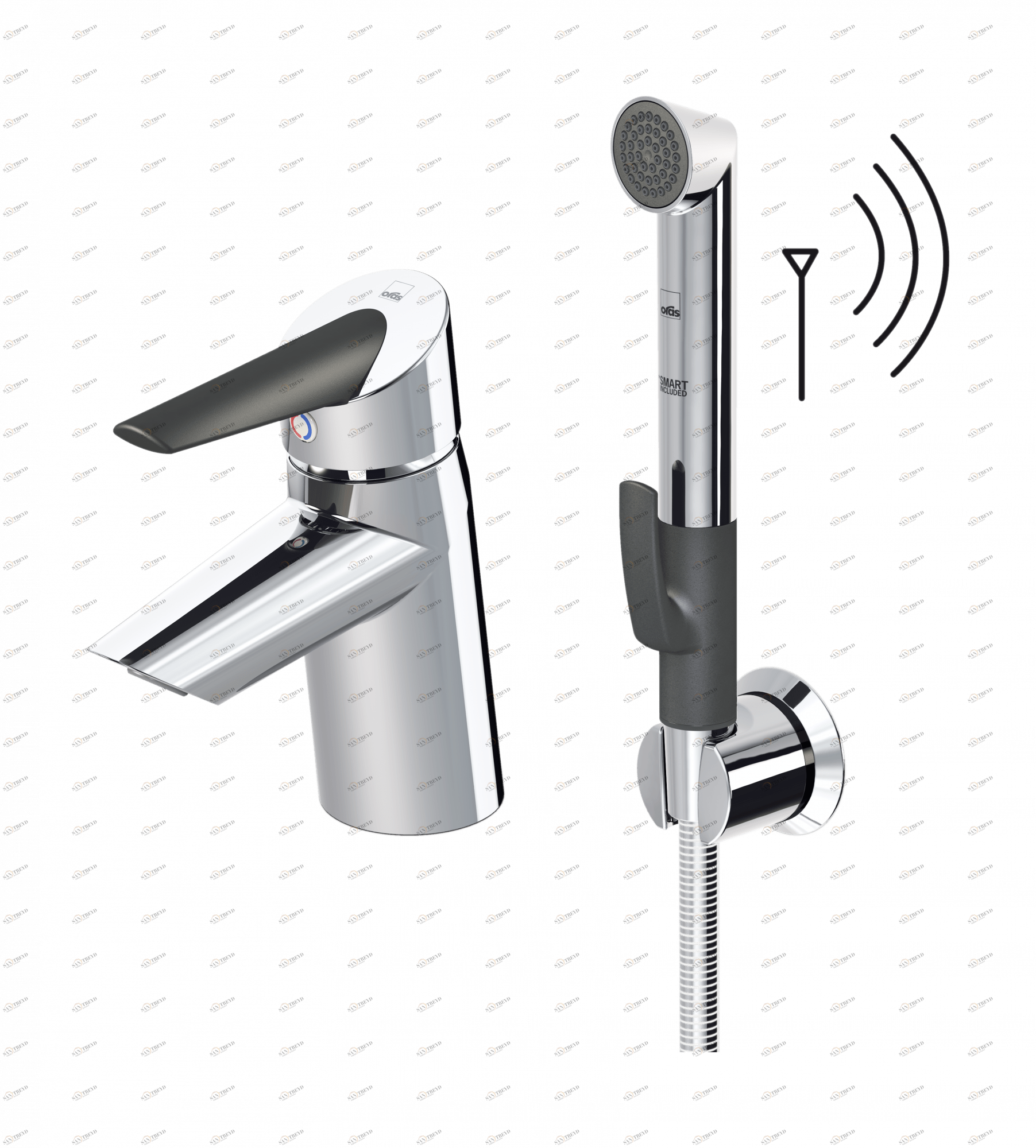 Oras 2703FT Смеситель для умывальника, 230/5 V 2703FT Optima Хром 