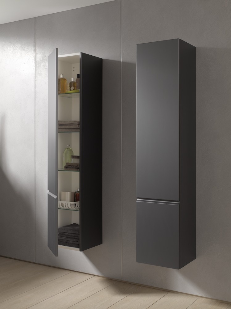 H4029501102601 Шкафчик высокий, 4 полочки стеклянные, петли справа LAUFEN PRO - Вид №25