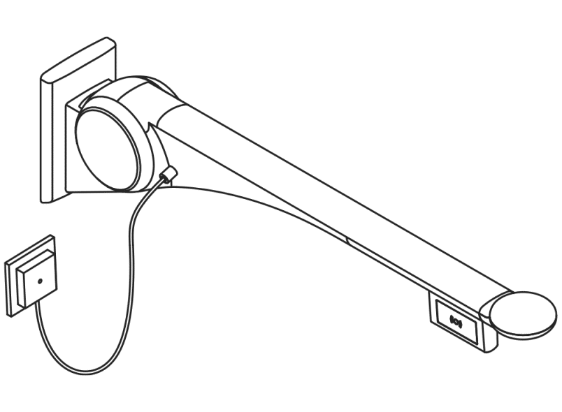 802.50.47160 Складная опорная рейка премиум-класса HEWI Stützen  - Вид №5