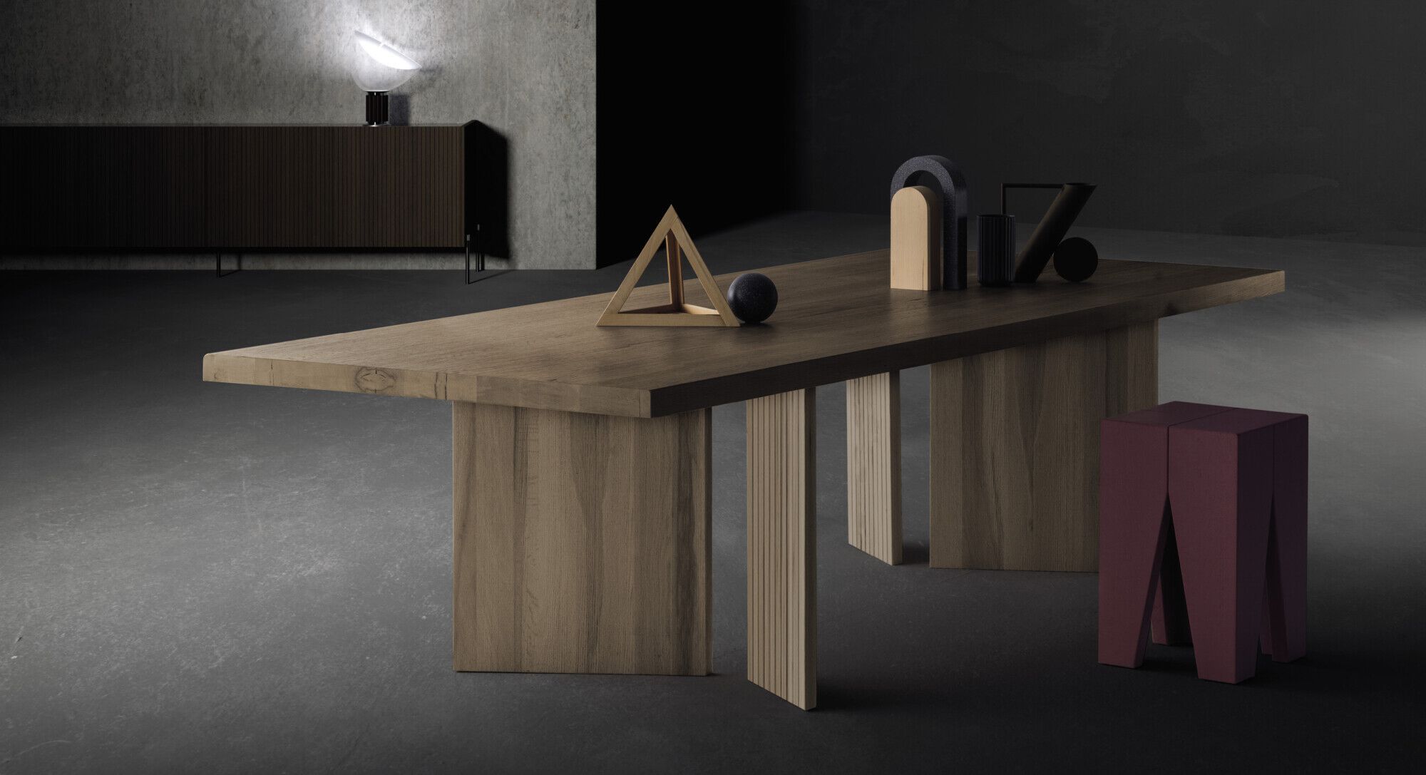 Прямоугольная столешница из дуба Devina Nais ARCH-00095769 - Вид №8