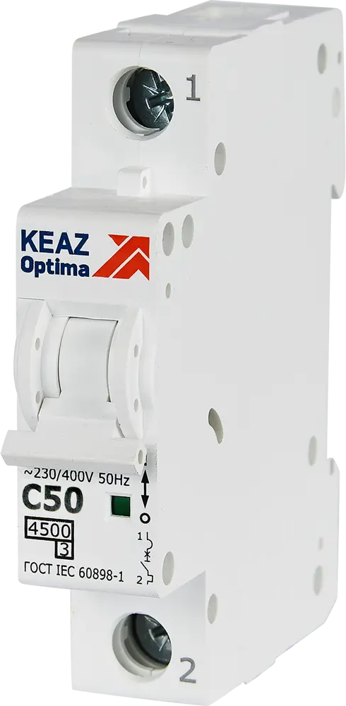 Автоматический выключатель КЭАЗ Opti Din BM63 1P 50А для надежной защиты электросети 89206662