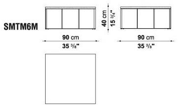 Maxalto Прямоугольный журнальный столик из стали и дерева Lithos sun-id-1419165 - Вид №6