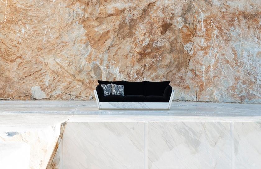 FranchiUmbertoMarmi 3-х местный алюминиевый диван Mattis Hd033stabra - Вид №2