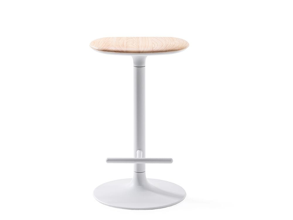 Высокий стул из стали и дерева с подставкой для ног Infiniti Flink ARCH-00085465 - Вид №4