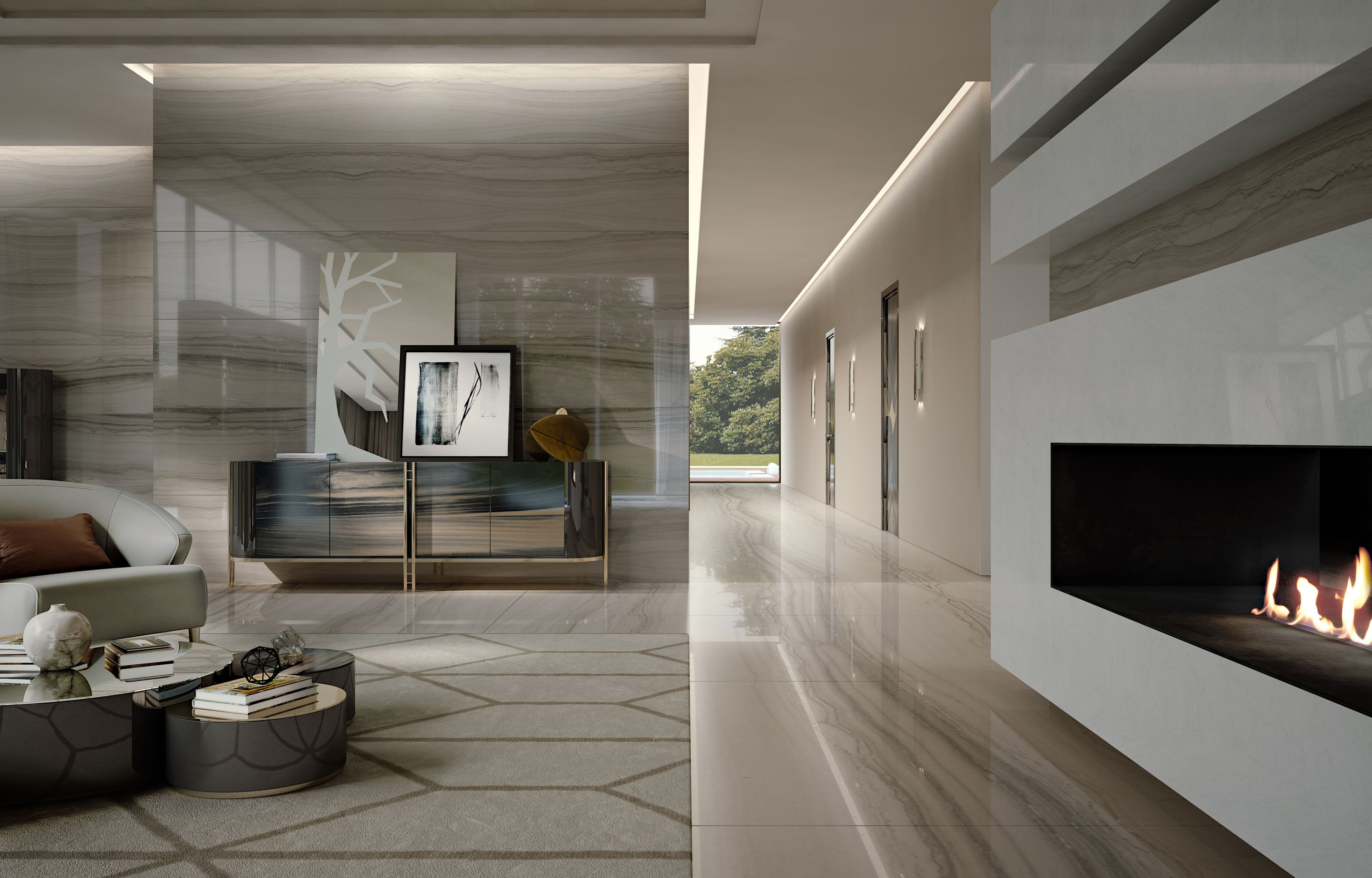 Шкаф из дерева и стекла с распашными дверями Bizzotto Italia Atmosphera ARCH-00117959 - Вид №2