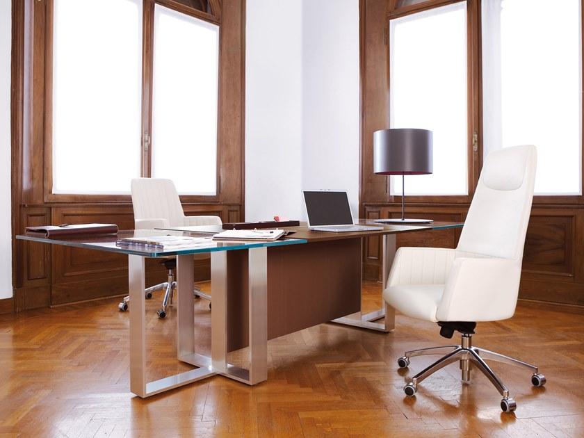 ESTEL GROUP Кожаное кресло для руководителя с подголовником Tulip sun-id-1402898 - Вид №3