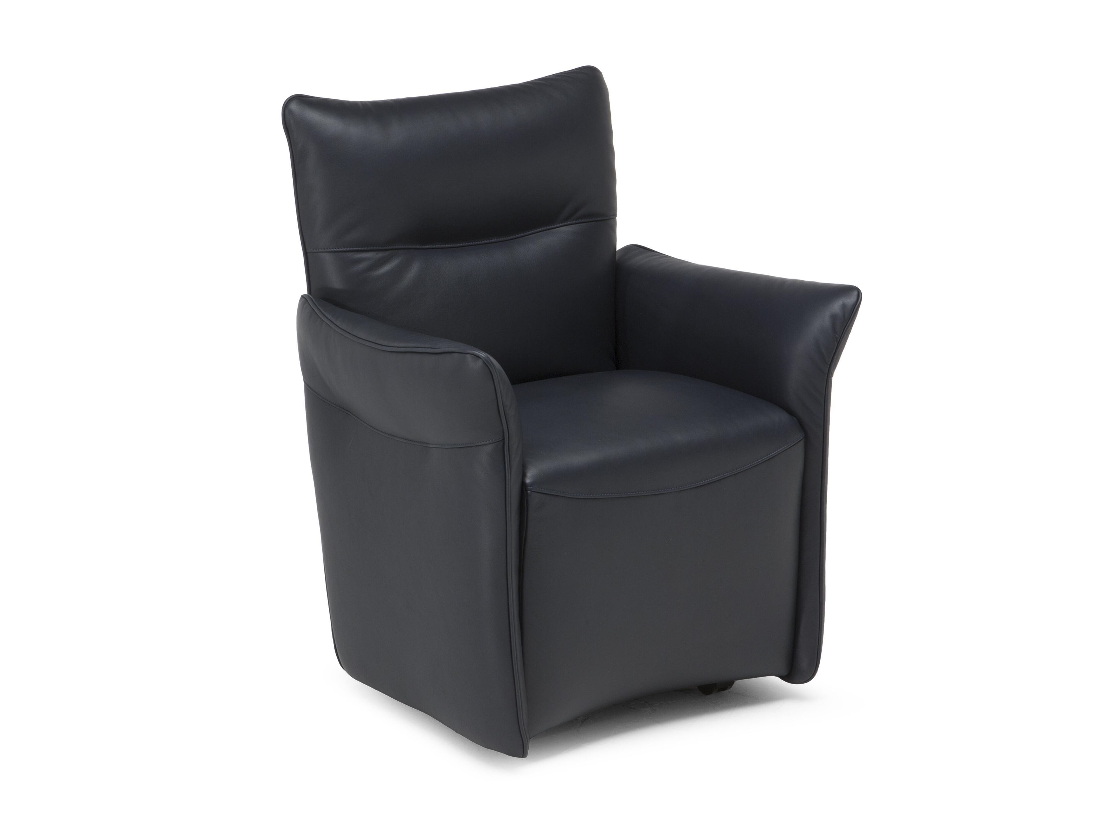 Кожаный стул с подлокотниками Natuzzi Italia MAMA ARCH-00030284
