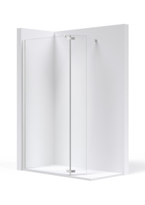 AM331......... D1HF - Неподвижная створка для душа + 1 створка (профиль с отделкой Glossy Silver или Black) ROCA Line