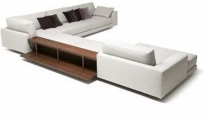 MisuraEmme Диван из ткани с полкой для журналов Misuraemme