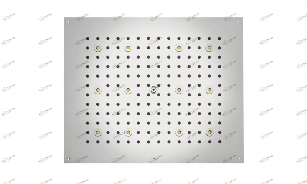 H37455 Потолочный & настенный душ DREAM - Rectangular - RGB CROMOTHERAPY BOSSINI 