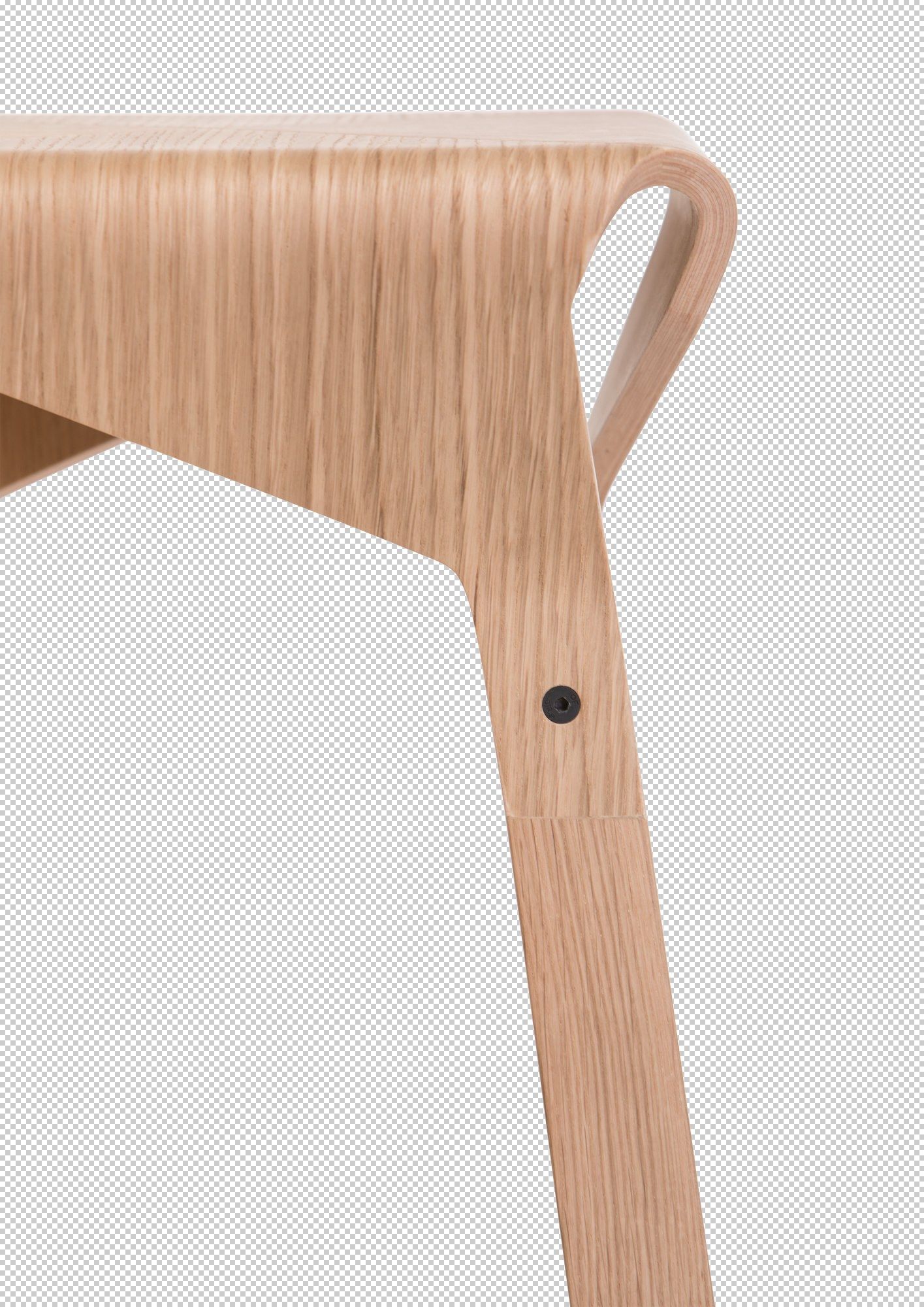 Высокий деревянный табурет с подставкой для ног Vergés Naoshima ARCH-00121766 - Вид №6