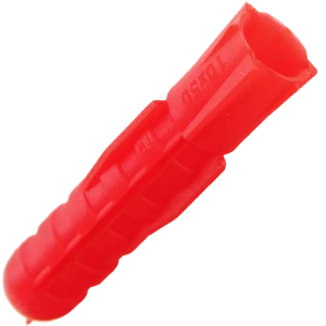 Дюбель распорный для полнотелых материалов 10х50 мм полипропилен цвет красный 150 шт.