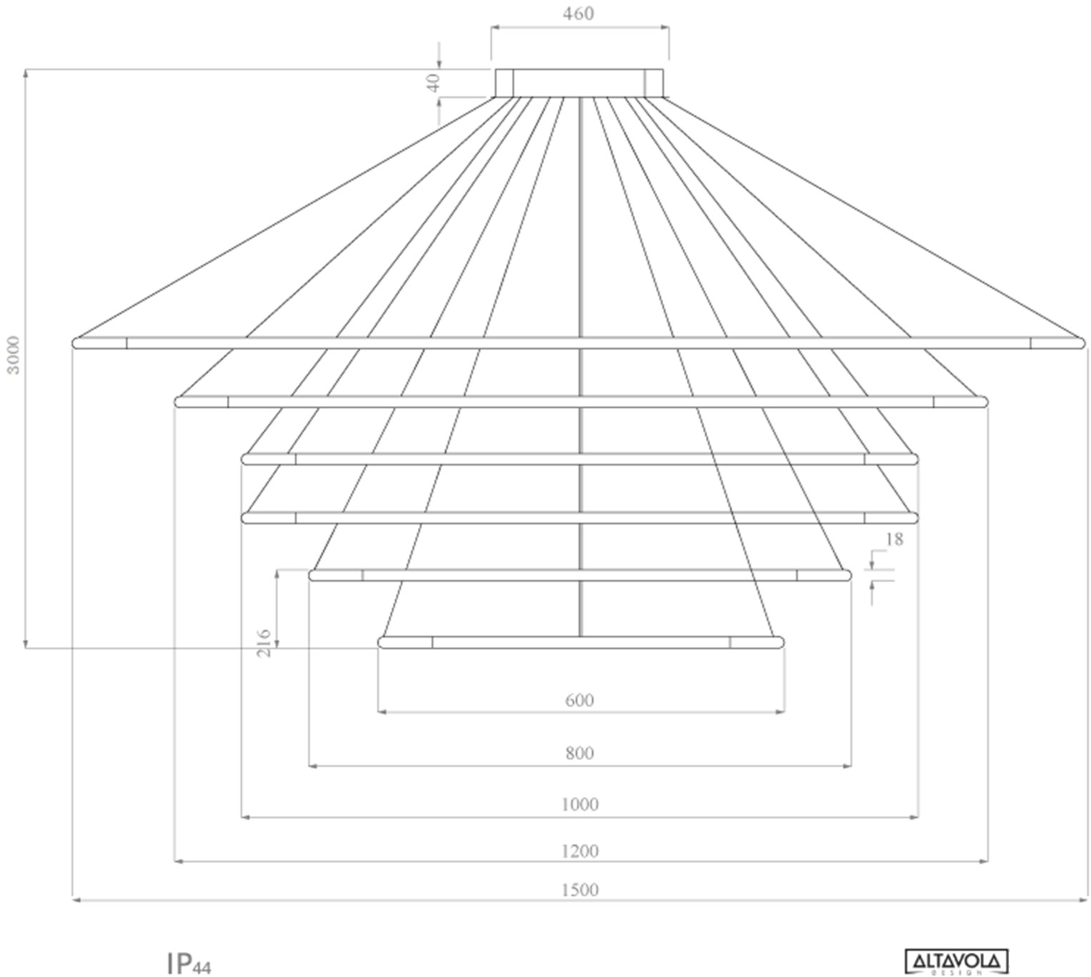 Altavola Design Светодиодный подвесной светильник из алюминия Led shape La086/p  - Вид №3