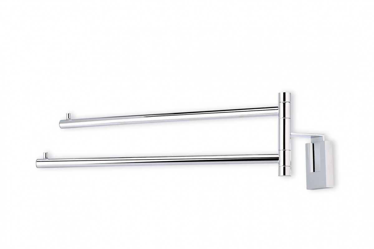 Q16(08) Stil Haus Quid, полотенцедержатель двойной поворотный, цвет хром