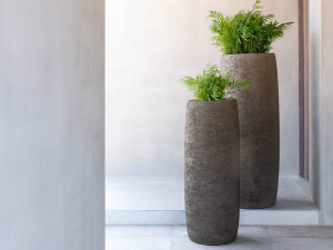 Высокий садовый горшок из армированного стекловолокном полиэстера (PRFV)