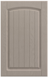 Фасады для кухни Кантри Фрезеровка «Арка сложная» Ясень капучино атласный №515