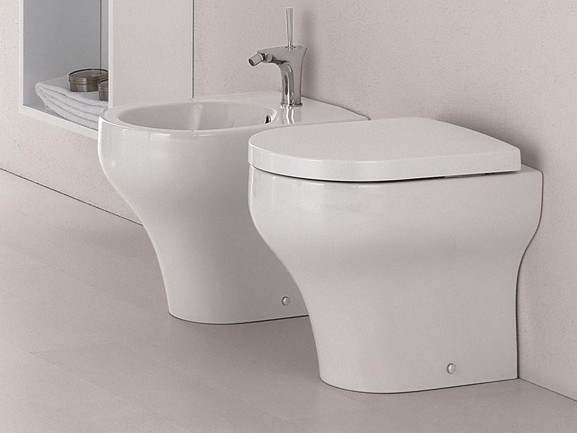 Cle110301 Приставной унитаз напольный Белый Olympia Ceramica CLEAR Италия - Вид №2