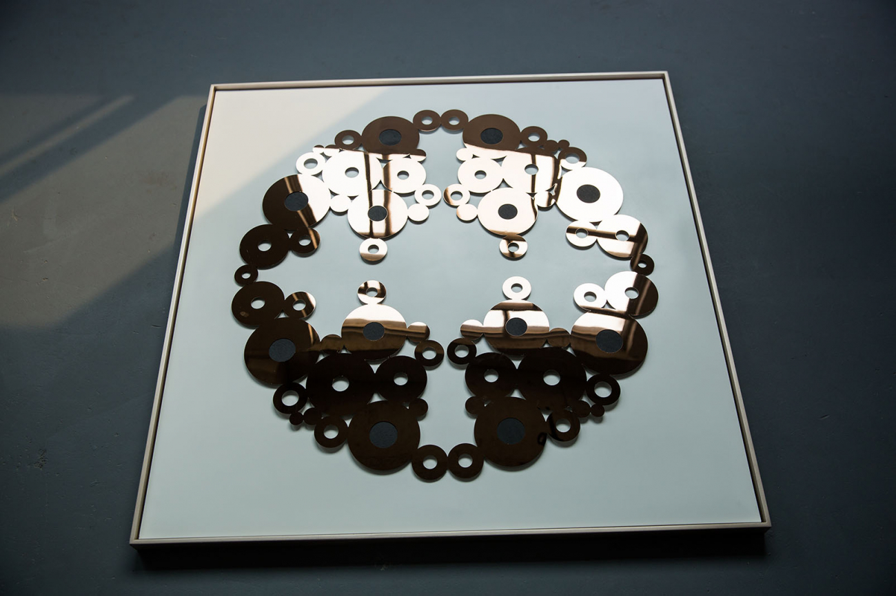 Панно-картина на стену OVAL GOLD EVENHOME  192757 Черный  - Вид №2