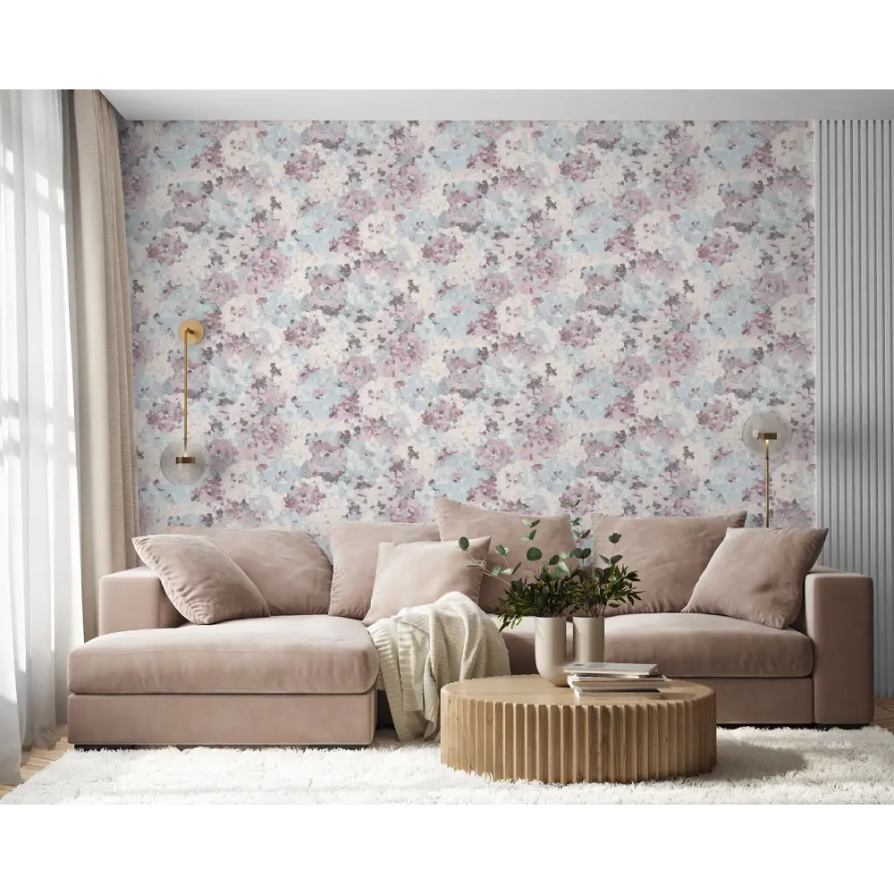 Обои флизелиновые WallSecret Garden розово-голубые 1.06 м 8624-18 85268342 STLM-2169945 - Вид №2
