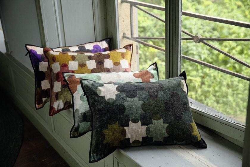 Élitis Подушка из бархата с рисунком sun-id-1472911 - Вид №2