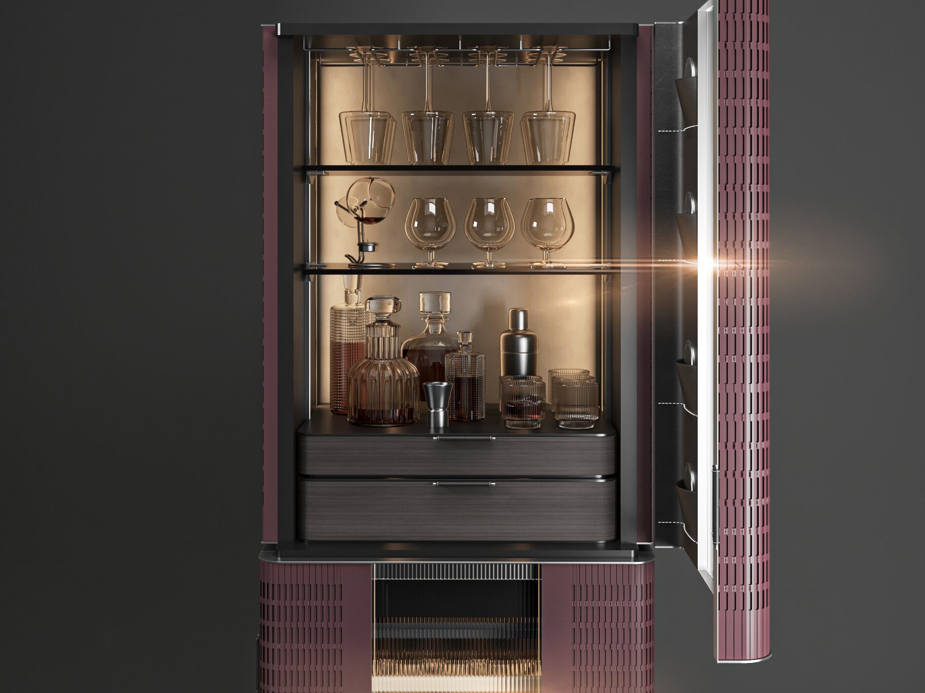 Шкаф для бара с винным погребом и увлажнителем для сигар SKS | Signature Kitchen Suite SKINS CLUB ARCH-00037719 - Вид №3