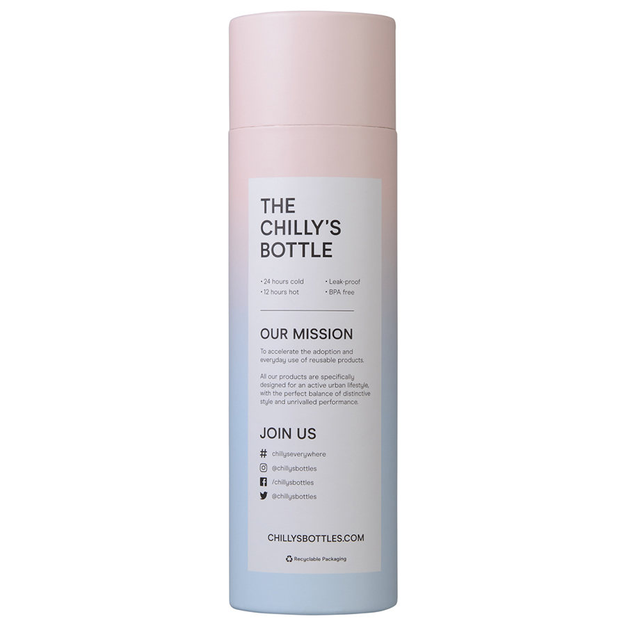 B500GRBLBP Термос gradient, blush, 500 мл Chilly's Bottles  - Вид №4