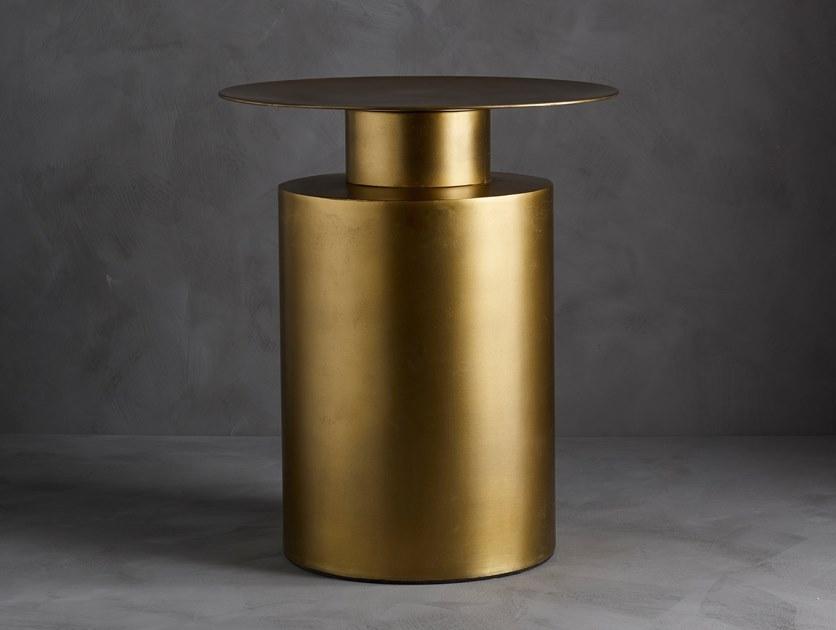 101 Copenhagen Круглый высокий журнальный столик из латуни Pillar 201024-201026-201028 - Вид №5