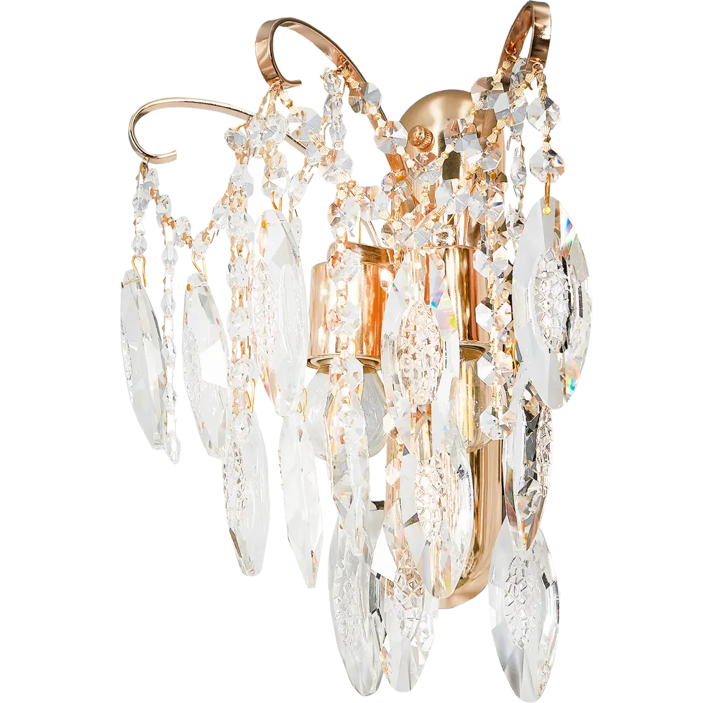 Светильник настенный бра Бриз 2 лампы 60 Вт E27 220 цвет золото DE CITY STLM-2172865 - Вид №2