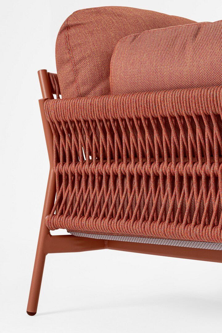 Веревочное и тканевое садовое кресло с подлокотниками BIZZOTTO Pardis ARCH-00002123 - Вид №12