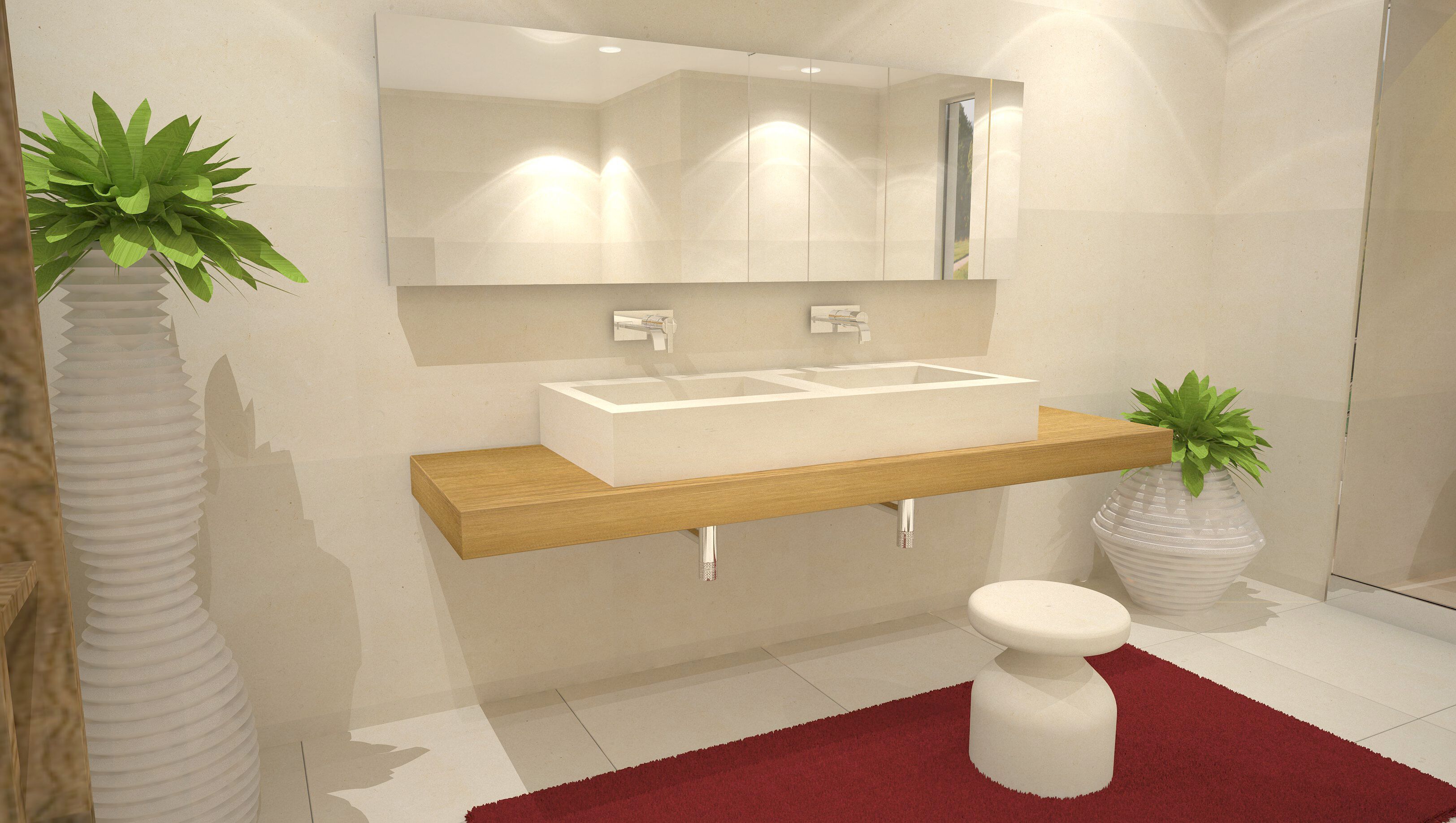 Двойная столешница из камня Лечче PIMAR L2 ARCH-00082897 - Вид №1