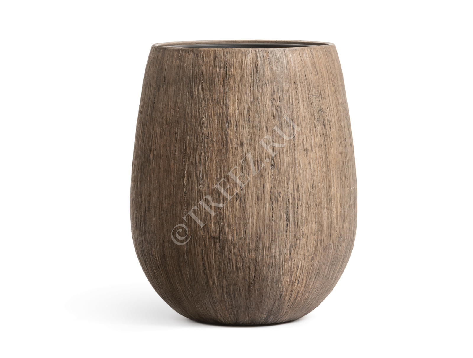 41.3321-03-051-WB-39 Кашпо  Effectory - серия Wood - Округлая чаша - Светлый дуб Цветочная коллекция  - Вид №2