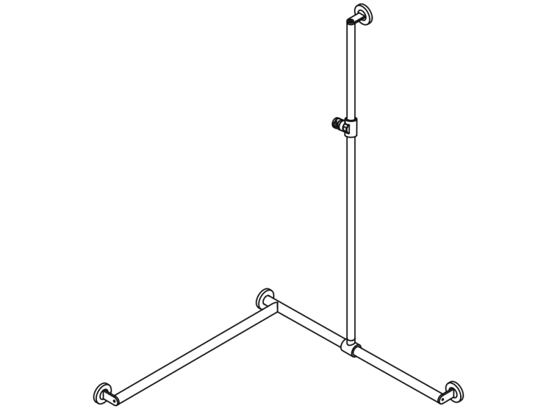 900.35.362XA Поручень для душа с выдвижным держателем для душа HEWI USA Produkte  - Вид №2