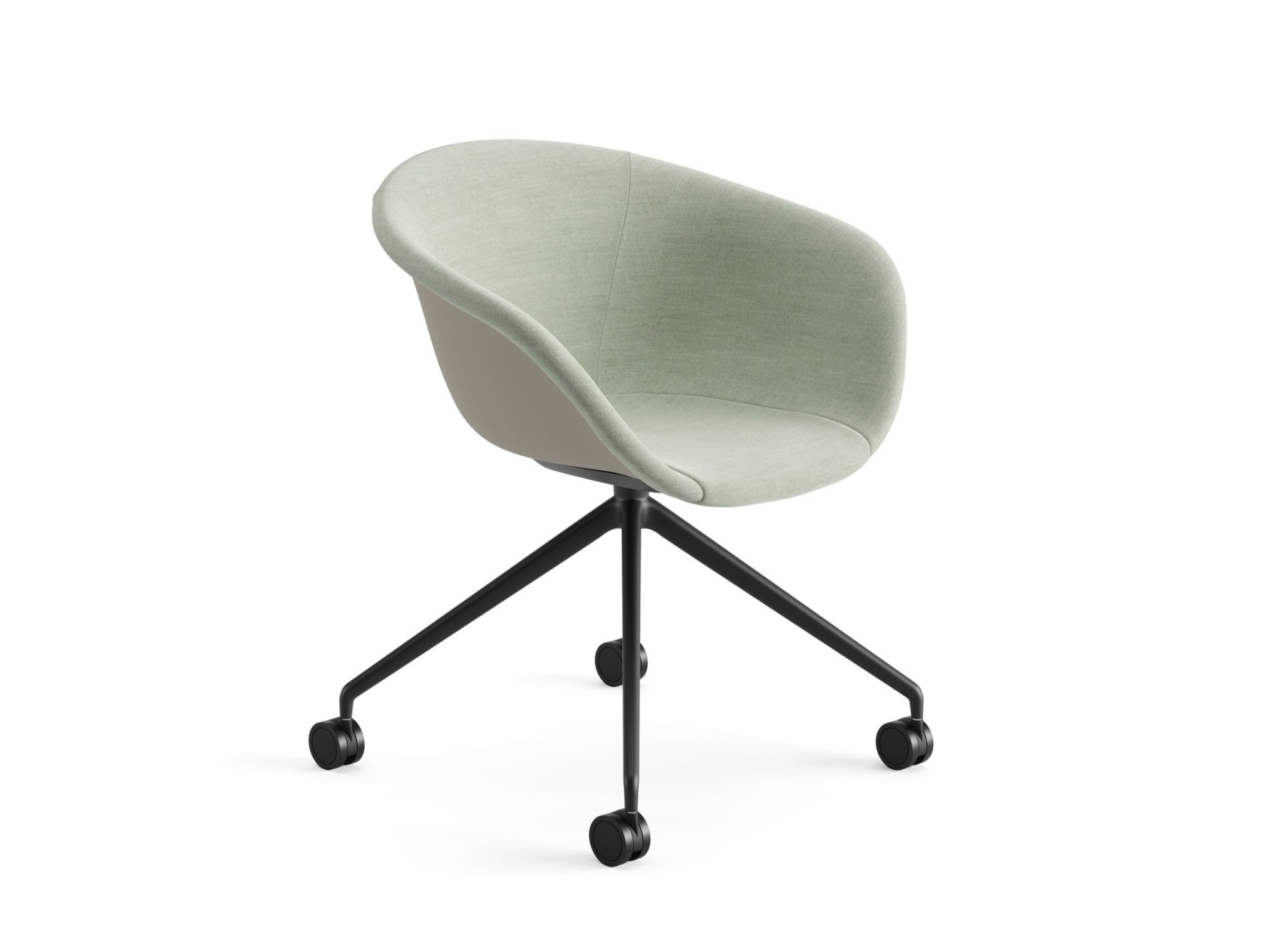 Стул с 4 спицами, частично покрытый тканью Arper Duna 02 ARCH-00120101 - Вид №6