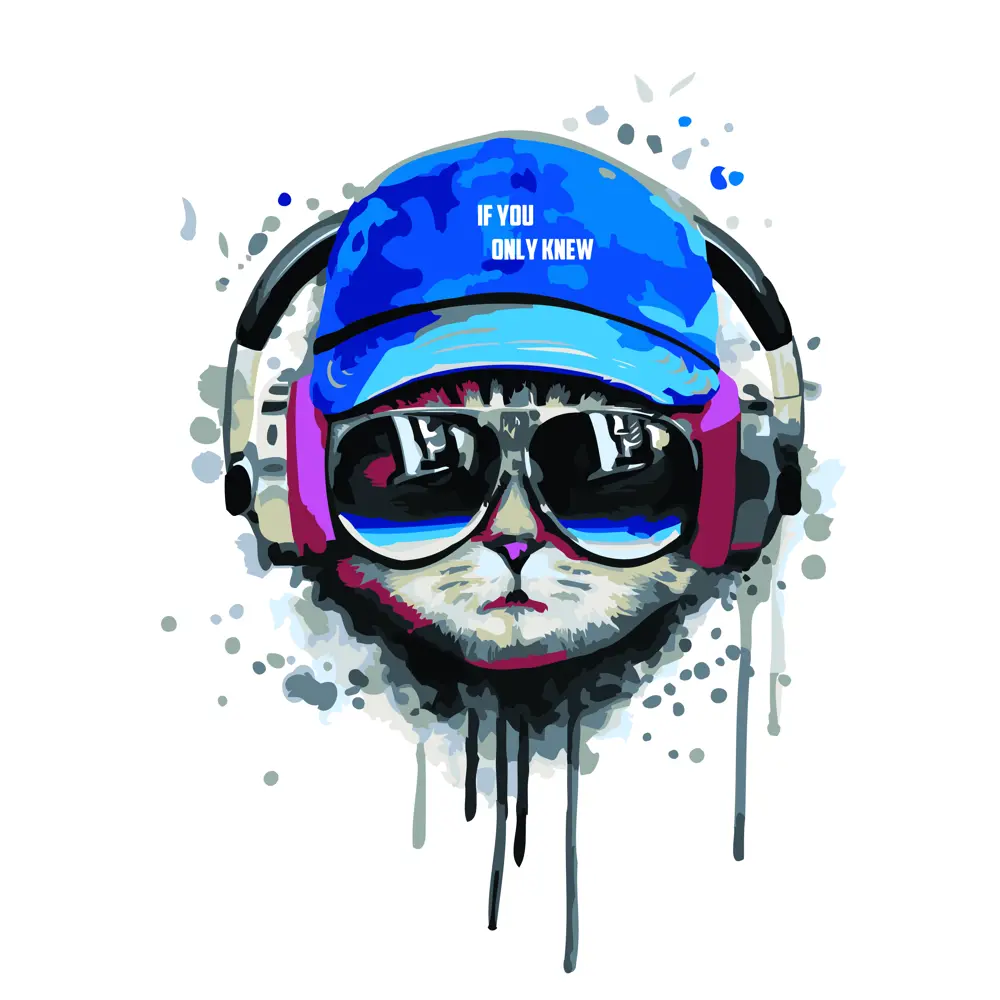 Картина по номерам Усатый меломан 40х50 см FBRUSH STLM-2139497