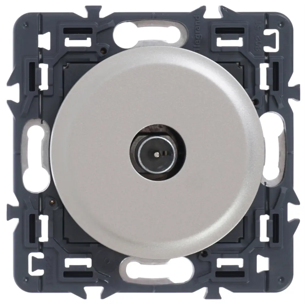 ТВ-розетка Legrand Celiane, проходная, цвет титан STLM-2150714 - Вид №1