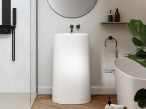 Напольная раковина стоящая овальная Acquabella Acquawhite