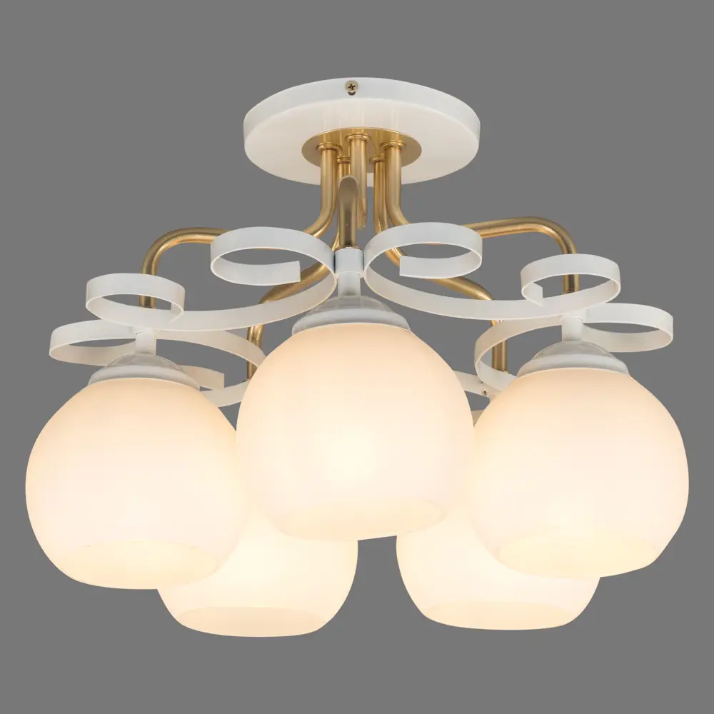 Люстра Принцесса 5xE27x60 Вт цвет белый СВЕТУС STLM-2055906 - Вид №3