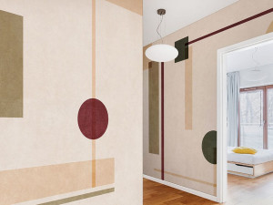 Геометрические обои ПВХ бесплатно, экологически чистые, моющиеся