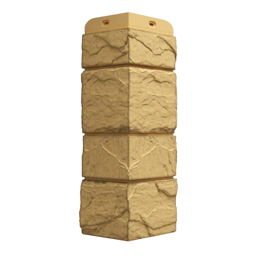 Угол наружный Dacha Камень крупный цвет жёлтый DÖCKE STLM-2186234