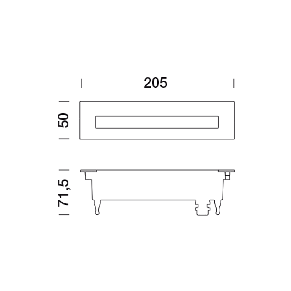 3455911 Светильник встраиваемая в стену / Наружнее освещение Platek FRAME  FRAME - LED 3000K Asymmetrical - Вид №13