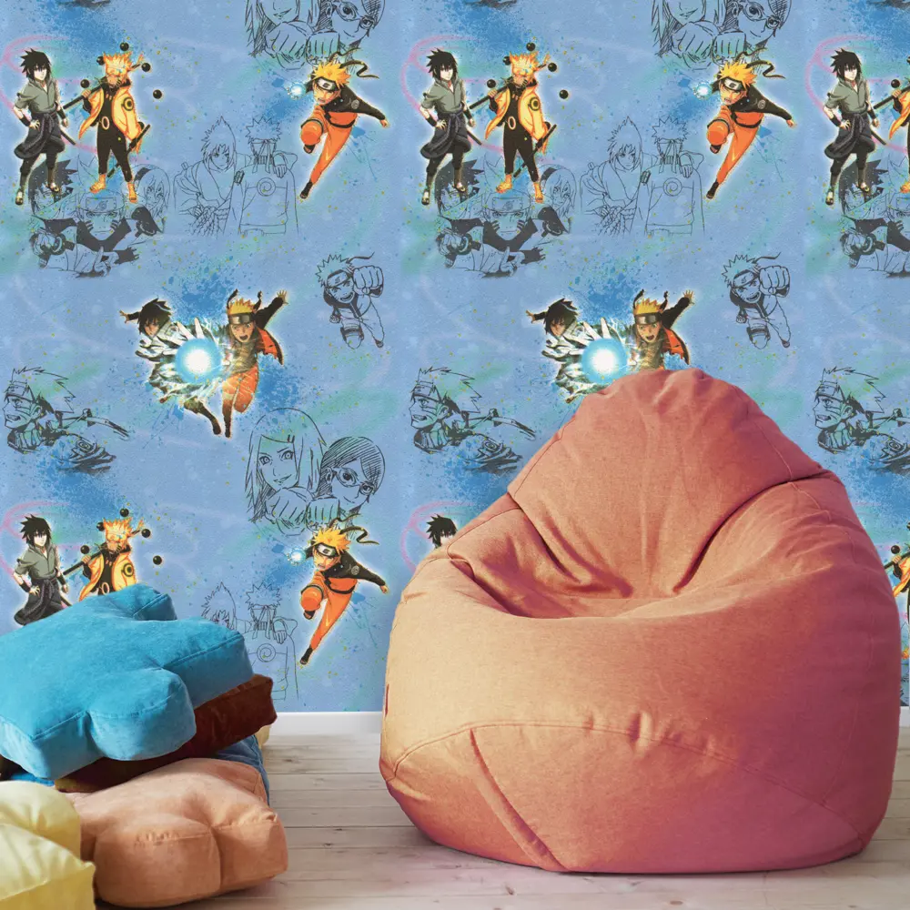 Обои бумажные Аниме синие 0.53 м 9198-82 С6К Santreyd STLM-2165070 - Вид №2