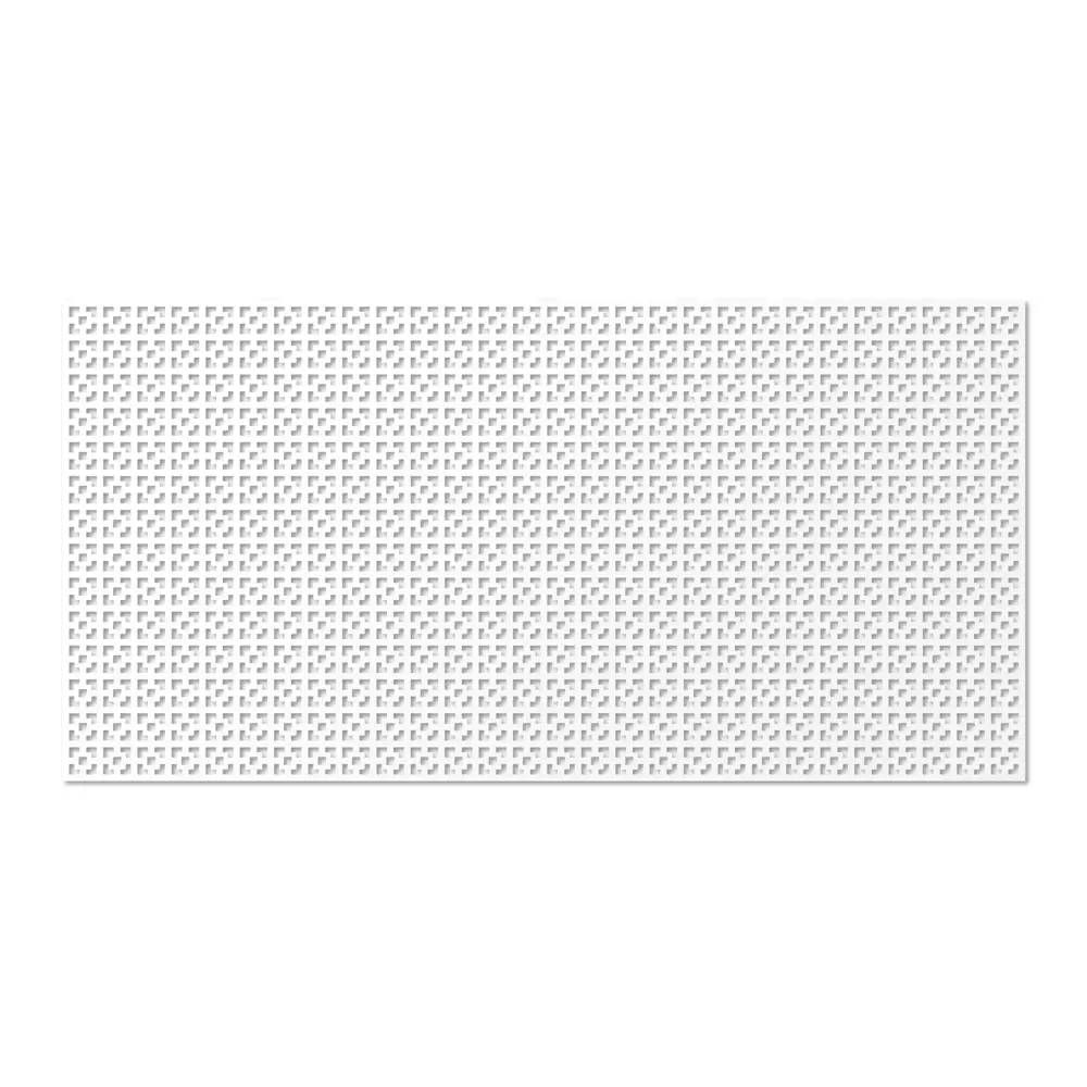 ЛАЙТ Перфорированная панель ХДФ белый дамаско 120×60 см 89112138 STLM-0078533